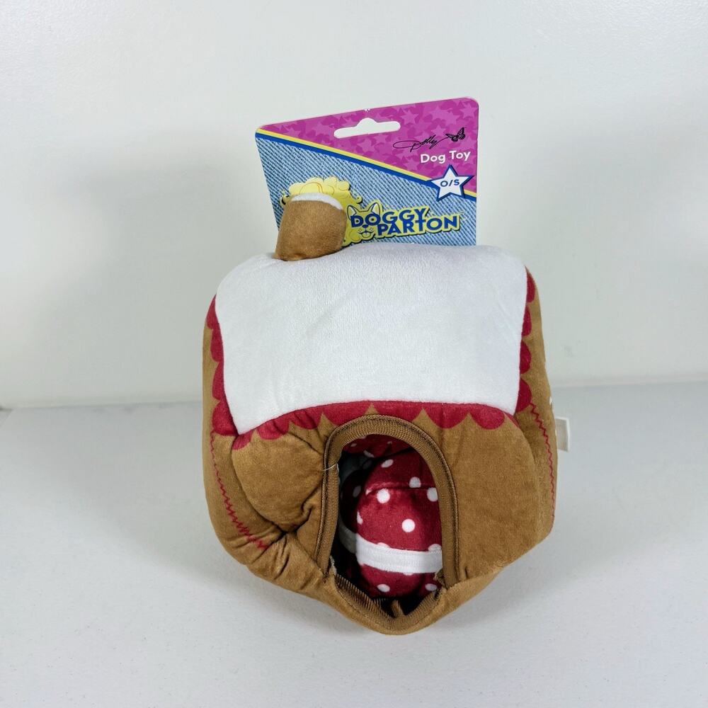 Doggy Parton Plush Squeaky Stuffed Dog Toy My Tennessee Mountain Home O/S